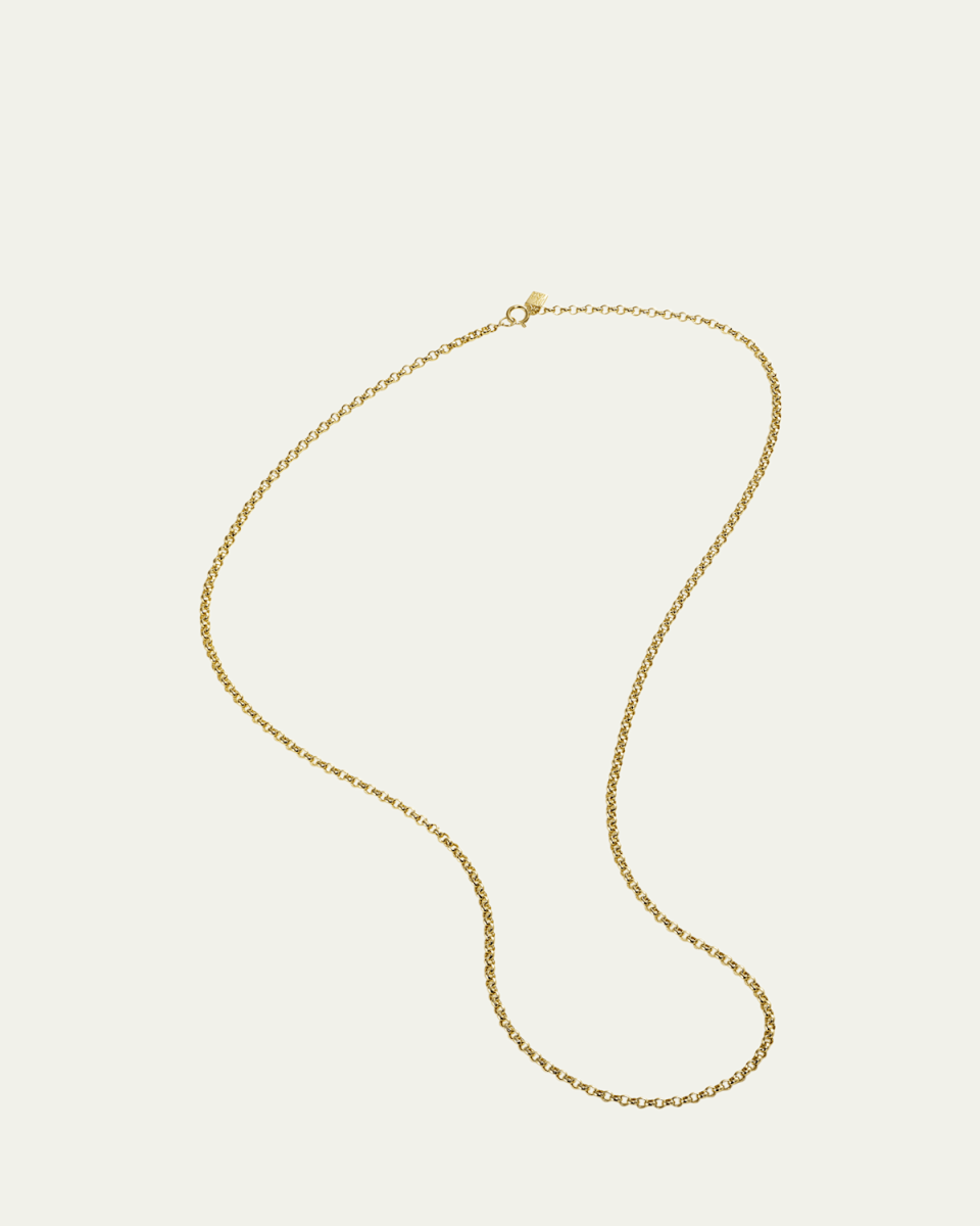 14K Yellow Gold Belcher Chain Necklace